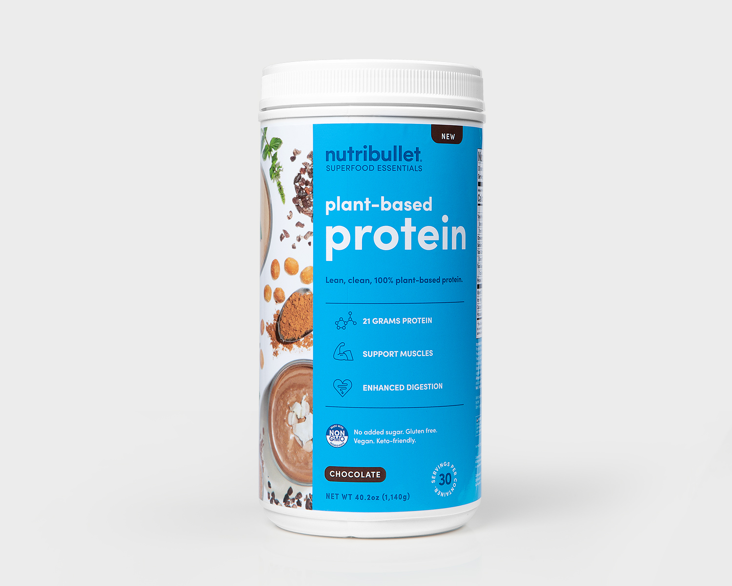 Plant Based Protein Powder 100 Vegan Blend Vanilla & Chocolate