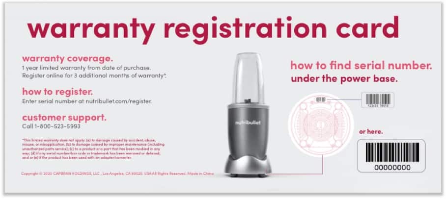 & magic bullet Warranty & Registration Information